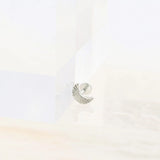 Wholesale jewelry 18K Gold PVD Stainless Steel Sunburst Moon Nose Stud- stainless studio 