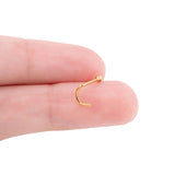 Wholesale jewelry 18K Gold PVD Stainless Steel Ball Nose Stud- gold scale 