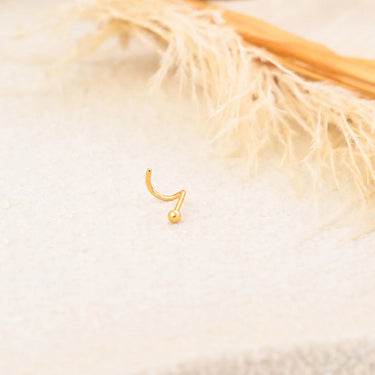 Wholesale jewelry 18K Gold PVD Stainless Steel Ball Nose Stud- gold studio 