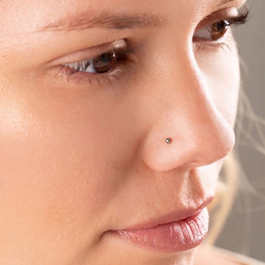 Wholesale jewelry 18K Gold PVD Stainless Steel Ball Nose Stud- stainless model 
