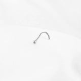 Wholesale jewelry 18K Gold PVD Stainless Steel Ball Nose Stud- stainless studio 