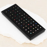 Wholesale jewelry Stainless Stone Nose Ring 60pc Set- colorful studio