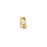 Wholesale jewelry 18K Gold PVD Stainless Steel Cutout Ladder Ear Cuff - gold main (standing)