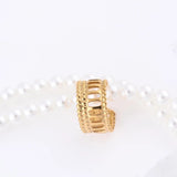Wholesale jewelry 18K Gold PVD Stainless Steel Cutout Ladder Ear Cuff - gold studio