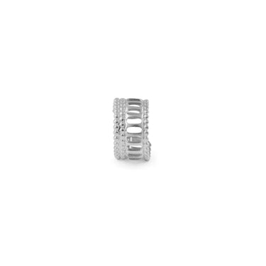 Wholesale jewelry 18K Gold PVD Stainless Steel Cutout Ladder Ear Cuff - stainless main (standing)