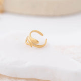 Wholesale jewelry 18K Gold Stainless Steel Snake Ear Cuff - gold studio 