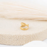 Wholesale jewelry 18K Gold Stainless Steel Braided Ear Cuff- gold studio 