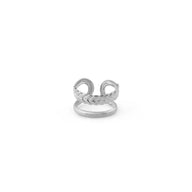 Wholesale jewelry 18K Gold Stainless Steel Wheat Open Ear Cuff- stainless main 