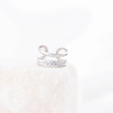 Wholesale jewelry 18K Gold Stainless Steel Wheat Open Ear Cuff- stainless studio 