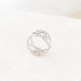 wholesale jewelry 18K Gold Stainless Steel Woven Ear Cuff- stainless studio 