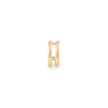 Wholesale jewelry 18K Gold Stainless Steel Classic Double Ear Cuff - gold  main (standing)