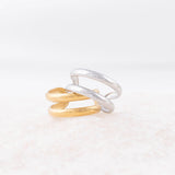 Wholesale jewelry 18K Gold Stainless Steel Classic Double Ear Cuff - stainless and gold studio 