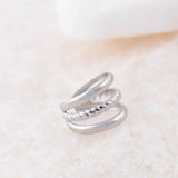 Wholesale jewelry 18K Gold Stainless Steel Triple Ear Cuff - stainless studio 