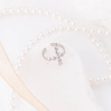 Wholesale jewelry 18K Gold Stainless Steel Beaded Cross Ear Cuff - stainless studio 
