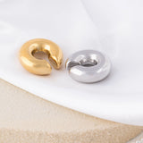 Wholesale jewelry 18K Gold Stainless Steel Statement Ear Cuff - gold and stainless studio 