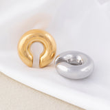 Wholesale jewelry 18K Gold Stainless Steel Statement Ear Cuff - gold and stainless studio 