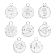 18K Gold PVD Sea Life Epoxy Charm Set / BND0063