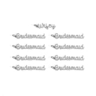 18K Gold PVD Stainless Steel Bride and Bridesmaid Charm set / BND0104