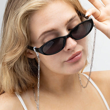 Silver Paperclip Sunglass Chain 