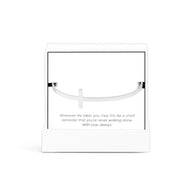 Wholesale jewelry 18K Gold PVD Stainless Steel The Journey Cross Cuff Gift Set- stainless main 