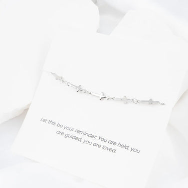 Wholesale jewelry 18K Gold PVD Stainless Steel The Guided Cross Bracelet Gift Set - stainless studio 