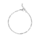 18K Gold PVD Stainless Steel Paperclip Chain Bracelet