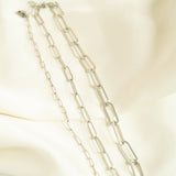 18K Gold PVD Stainless Steel Paperclip Chain Bracelet