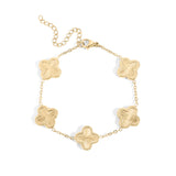 Sunburst clover bracelet