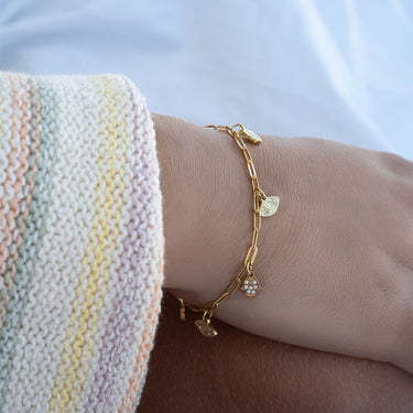 Hamsa & Evil Eye Charm Bracelet
