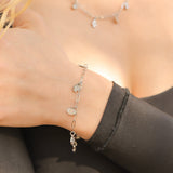 Hamsa hand and evil eye charm bracelet 