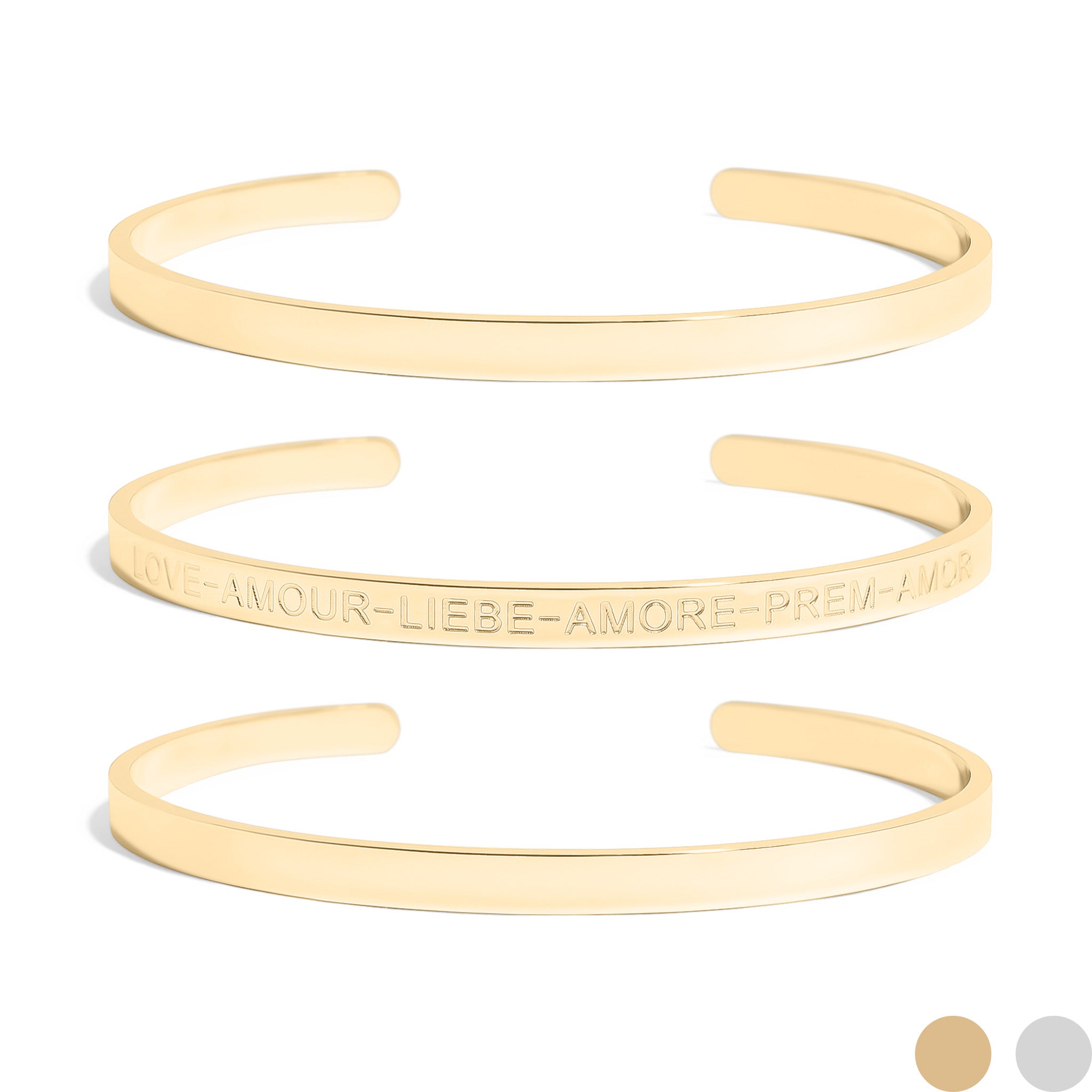 Love Languages 3 Pc Bangle Set