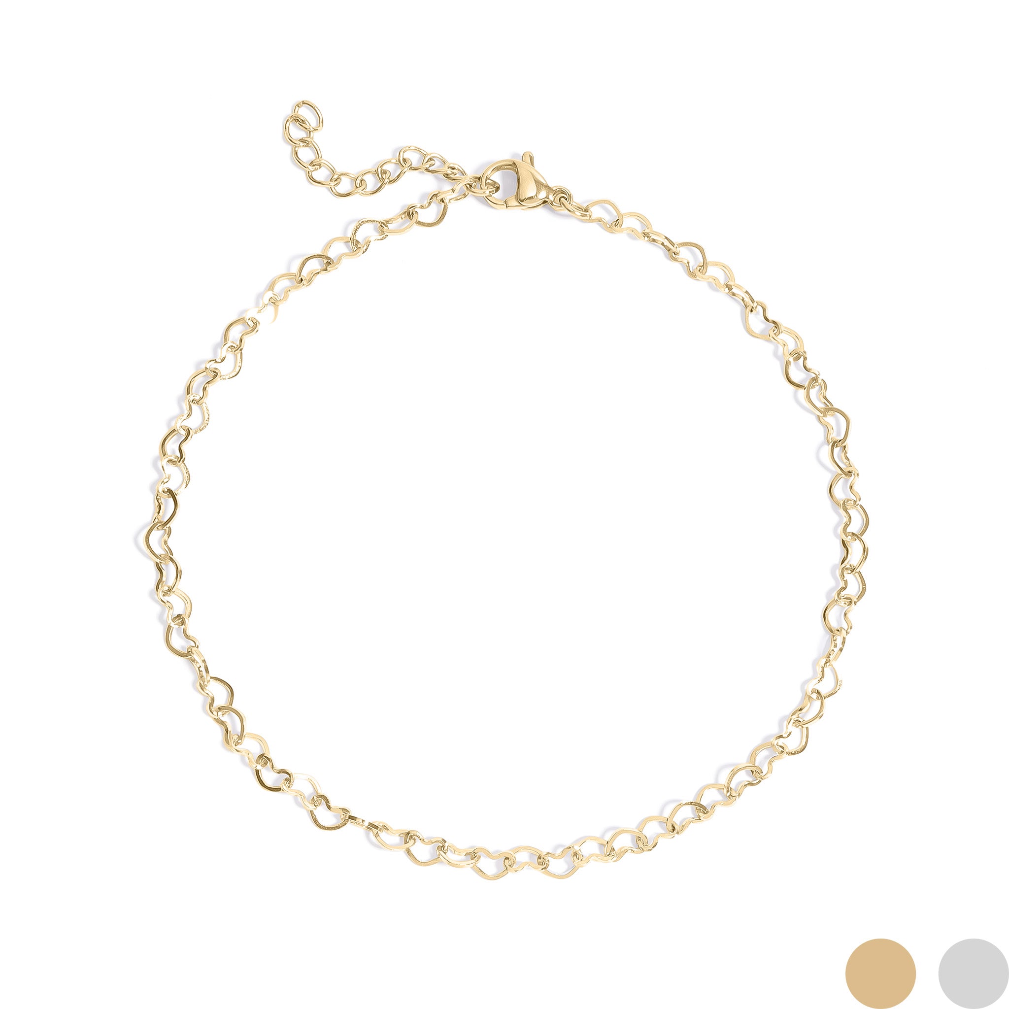 Intertwined Hearts Anklet