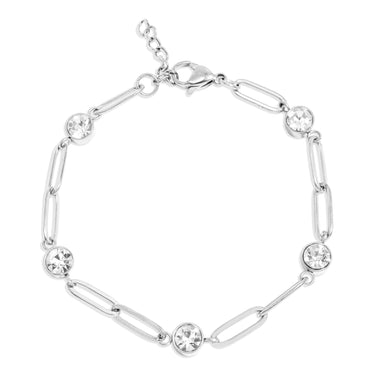 Stone Paperclip Bracelet