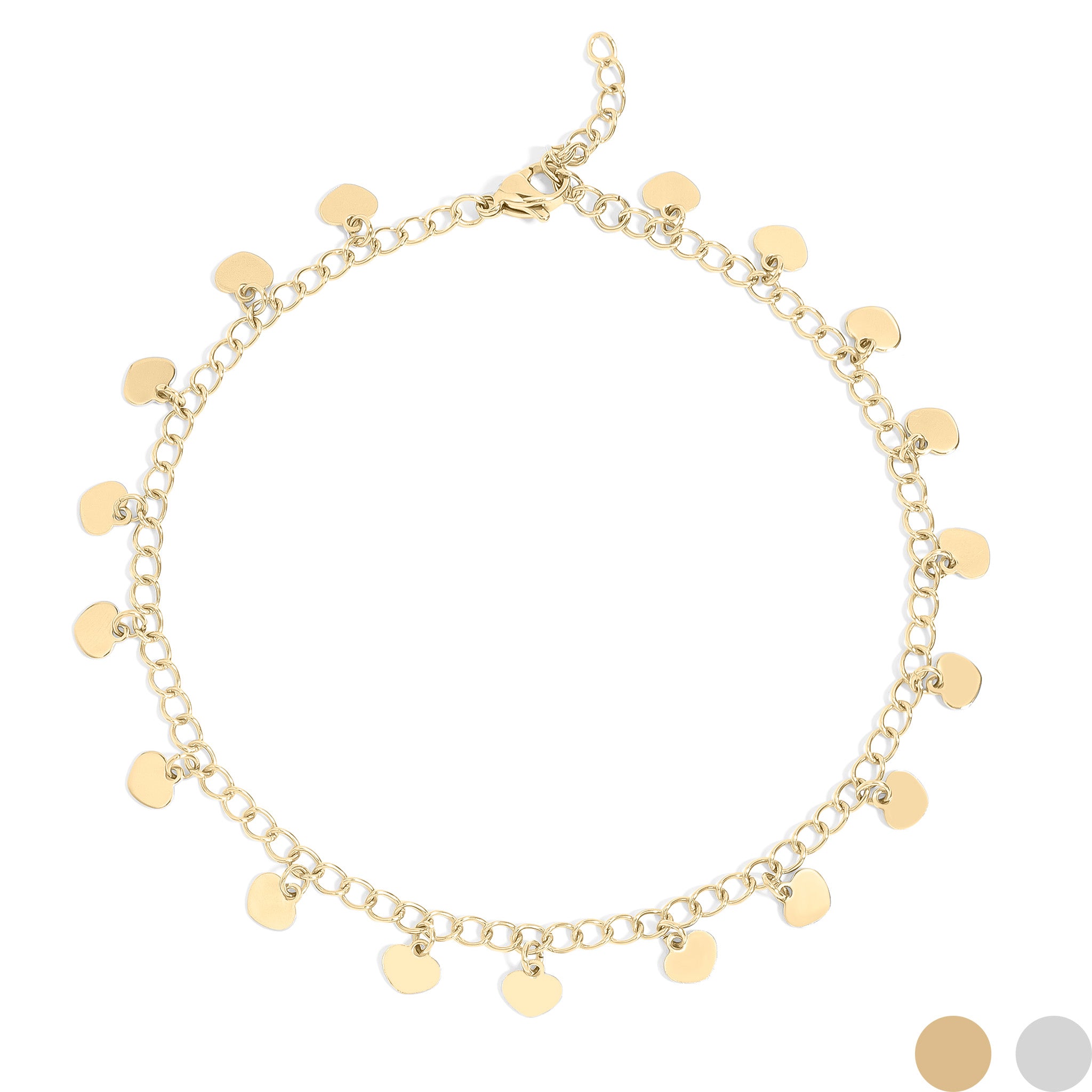 Dangle Hearts Anklet