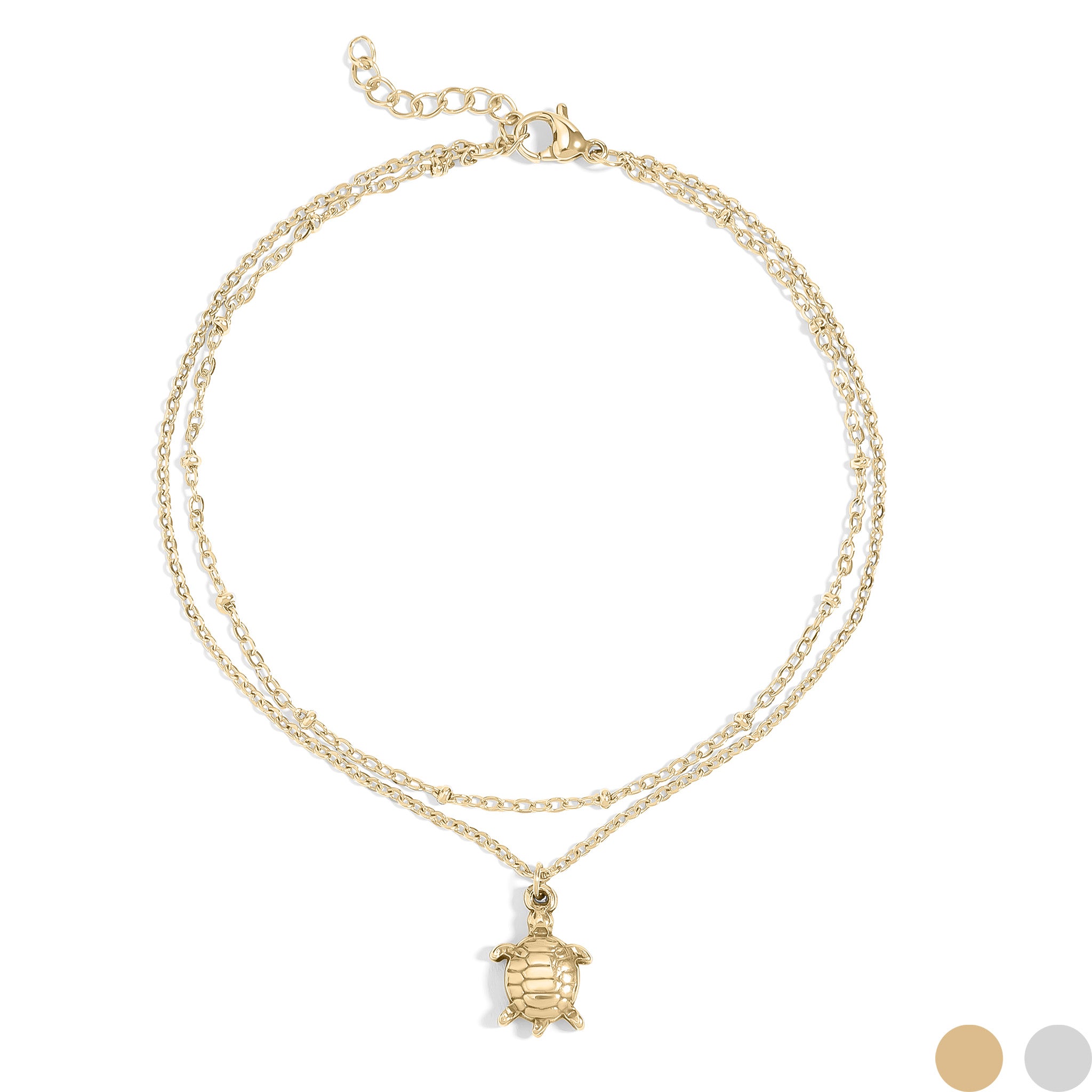 Sea Turtle Charm Anklet