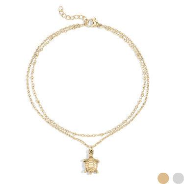 Sea Turtle Charm Anklet