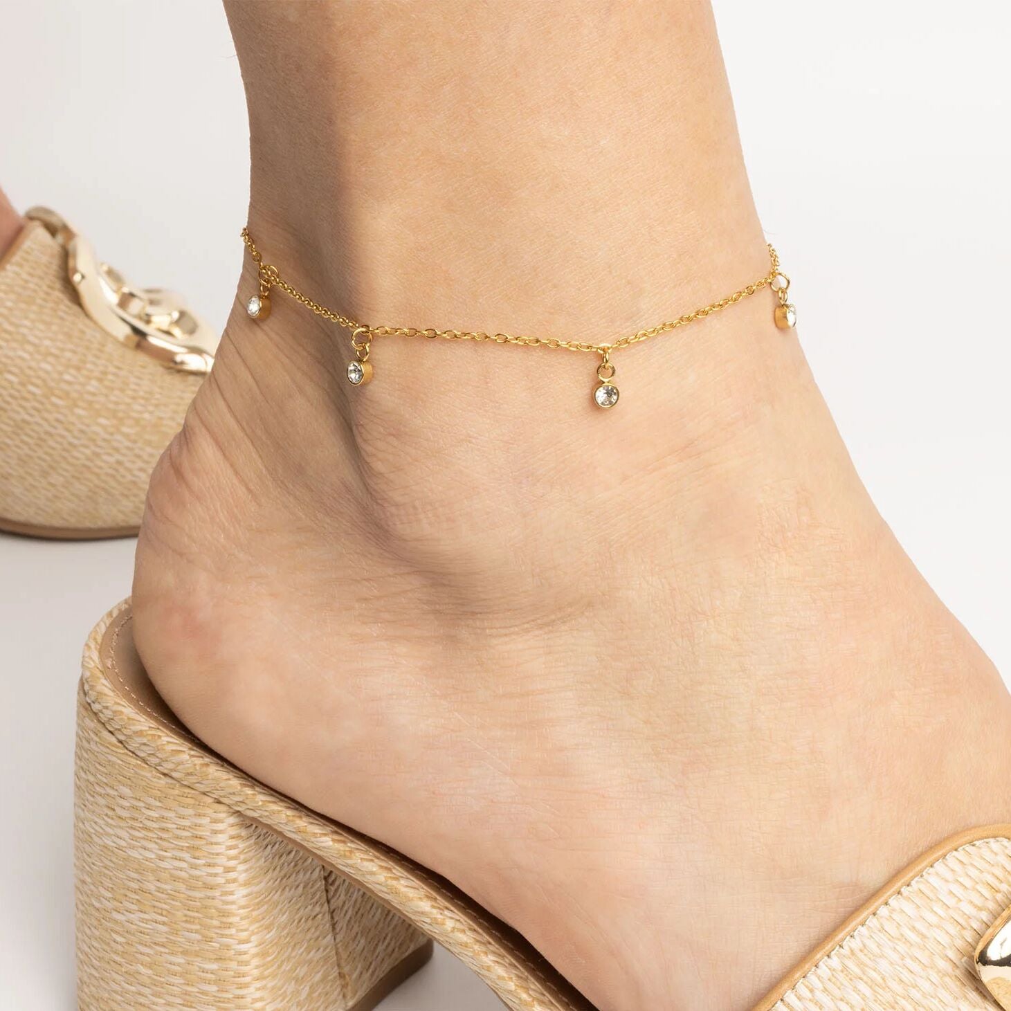 18K Zlatni PVD kamen od nehrđajućeg čelika/BRJ1029