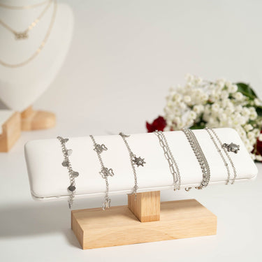 18K Gold PVD Stainless Steel Butterfly Anklet