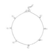 18K PVD PVD de acero inoxidable Pearl Anklet/BRJ1031