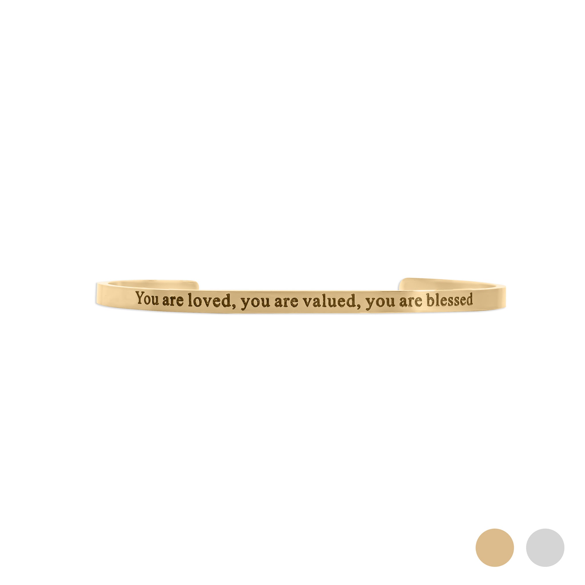 Gold / “You are loved, you are valued, you are blessed / BRJ1033