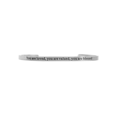 Silver / “You are loved, you are valued, you are blessed / BRJ1033