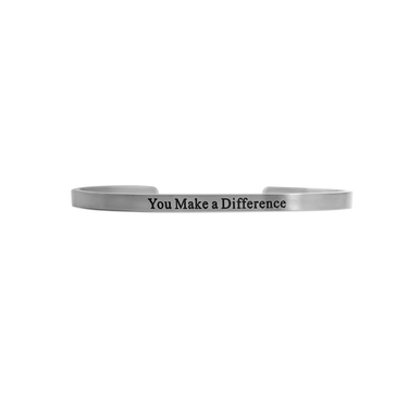 Silver / You Make a Difference Bracelet / BRJ1034