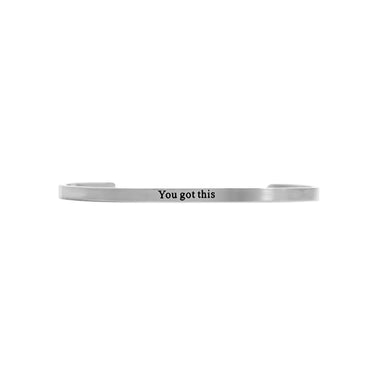 Silver / “You got this” Bracelet / BRJ1035
