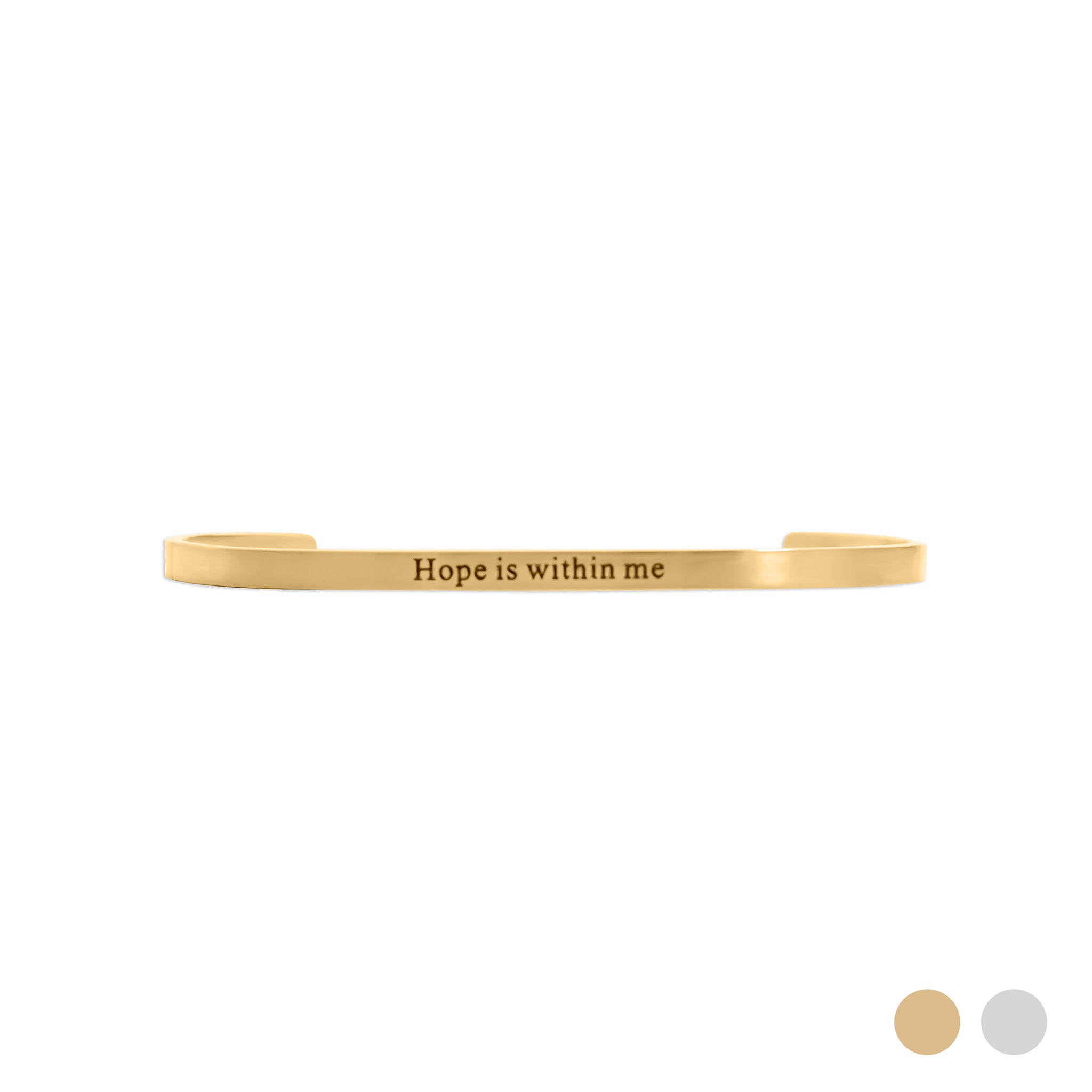 18K Gold PVD Stainless Steel Hope is within me Bracelet / BRJ1040