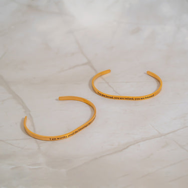 Gold / You are loved, you are valued, you are blessed Bracelet / BRJ1033