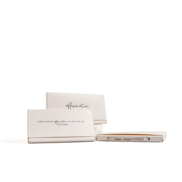 Silver / 18K Gold PVD Stainless Steel Inhale Exhale Bracelet Packaging