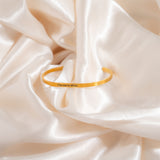 18K Gold PVD Stainless Steel Choose to Shine Engraved Bangle Bracelet