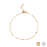 White Confetti Bracelet 
