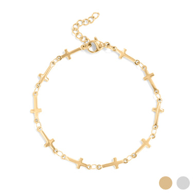 Cross Chain Bracelet 
