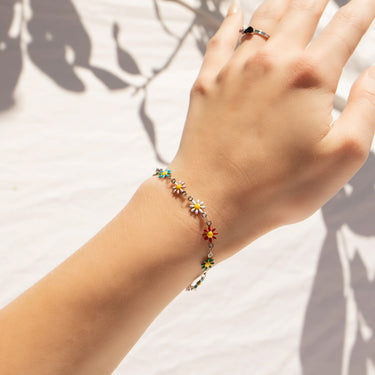  Floral Chain Bracelet 